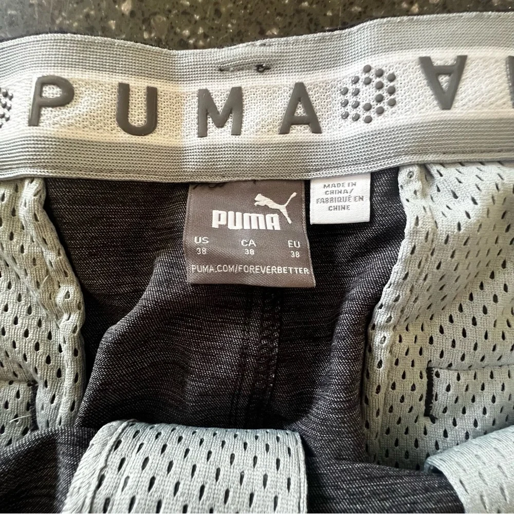 NEW Puma Dark Heather Black 101 G Golf Shorts Relaxed Fit Casual Summer